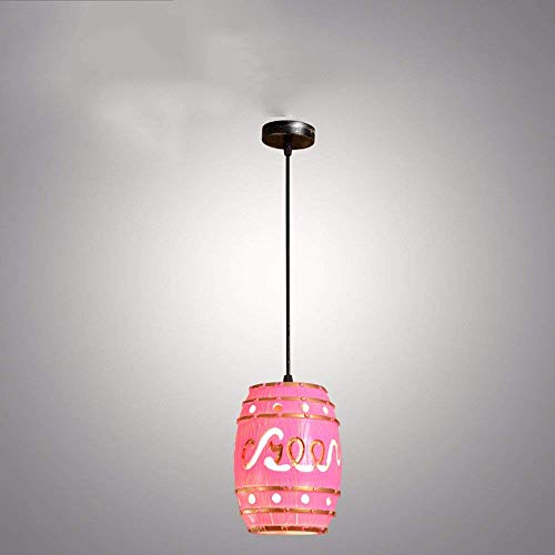 Lustre suspendu industriel en résine rose de haute qualité pour salon
