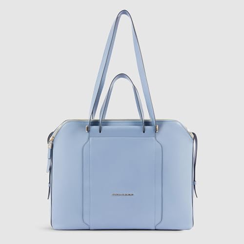 Maletín Piquadro negro de 40 cm portadocumenti unisex elegante 6