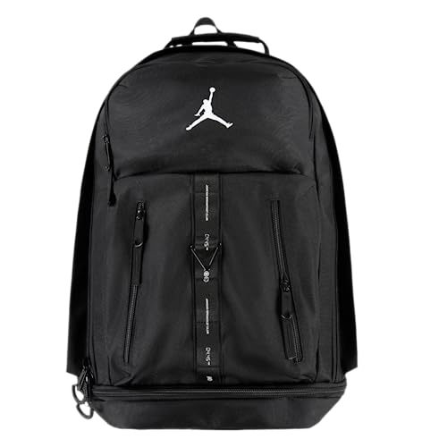 Nike Mochila esportiva Jordan, 023 - Preto, Taglia unica, Moderno