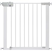 Safety 1st SecureTech Gate, Baby Stair Gate Pressure Fit, 73-80cm (max. 136cm), Easy-Closing Baby Safety Gate, One-Hand Opening, No-Screw Installation (No Drilling), Double Lock System, White