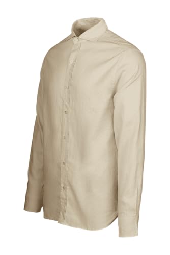 Image of SWIMS Santorini Men's Long Sleeve Linen Stretch Button Down Shirt