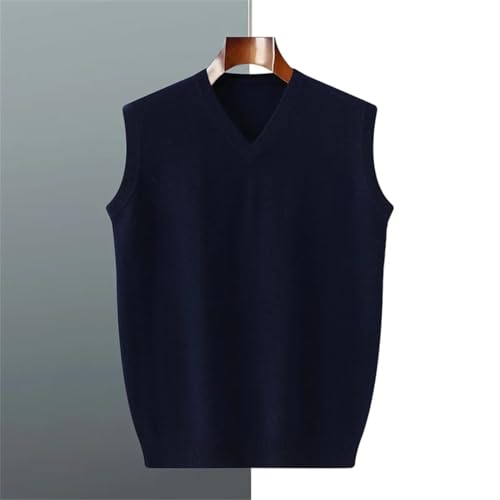 Men's Sleeveless Wool Vest Solid Color Casual Outfits3