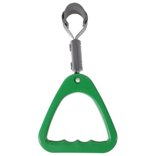 CLISPEED Anillo de Manija para Autobús y Metro Verde Triangular, Accesorio Resistente y Seguro para Agarre Cómodo, Anillo de Mano para Transporte Público, Fácil Instalación y Uso
