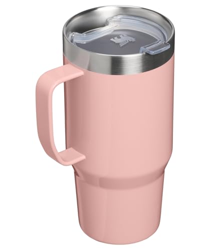 Image of STANLEY The Everyday Suburban Mug | 24 oz | Drink Through Lid | Cup for Coffee, Tea and Drinks | Insulated Stainless Steel Coffee Mug | BPA-Free | Peach Rose Gloss