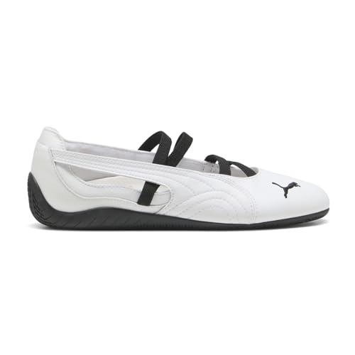 PUMA Womens Speedcat Leather Ballet Flats Casual - White