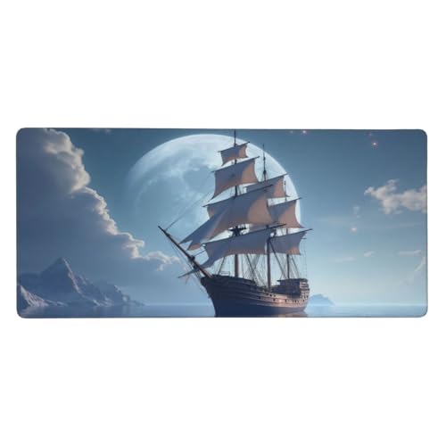 Tapis de souris de jeu classique et élégant aux bords cousus premium