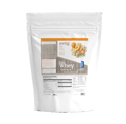 swiig Simple Whey Protein Powder Blend - No Sugar Added, Pumpkin, 2.2 Pound
