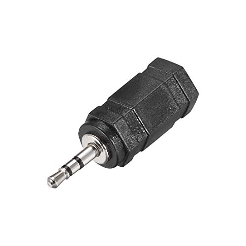 Adaptador uxcell 2.5mm macho a 3.5mm hembra 2 piezas miniatura 2