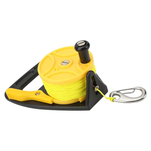 XUZHID Wire Wheel?Diving Reel with Thumb Stoppers Scubas Ratchets Dives Reel Diving Equipment for Underwater Diving/Cave Drift Diving