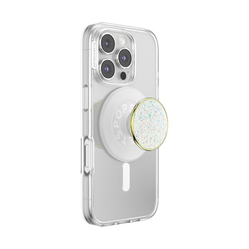 Image of PopSockets Phone Grip for MagSafe, Magnetic Holder, Phone Stand, Enamel - Enamel Opal