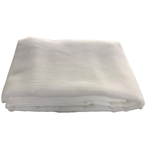 WERKA PRO Filet d'échafaudage en polyéthylène haute densité, traité anti-UV, facile à installer, dimensions généreuses de 3 x 20 m, idéal pour la protection sur chantier, couleur blanche.