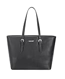 David Jones   Sac Cabas Femme Grand Format, Shopper en Simili Cuir PU avec anse longue, Grande Capacité A4, idéal pour Cours, Travail et Shopping