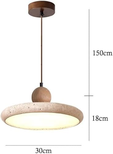 Lingcmp Creative Modern Dome Yellow Travertine Pendant Light Nordic Natural Stone Hanging Lamp Kitchen Island Over Sink Single Marble Modern Vintage Small Chandelier thumb #6