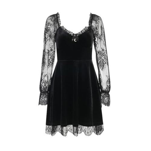 Robe de pizzo sombre pour sculpter les formes sans serrer - 6