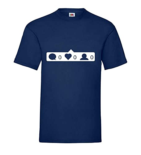 T-shirt sans contact social homme bleu pour vos journées chill