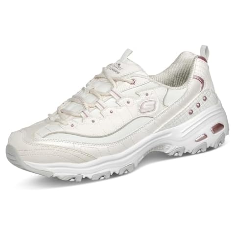 Skechers Women's D'Lites Night Trainers with Lavender Trim Cover
