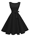 Hanpceirs Women's Boatneck Sleeveless Swing Vintage 1950s Cocktail Dress
