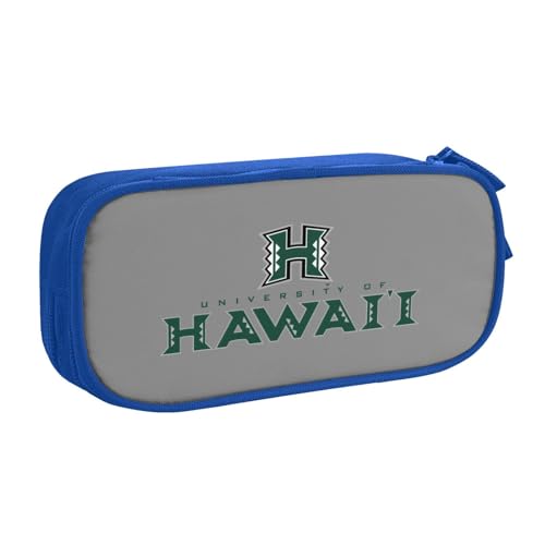 ハワイ大学マノア校 ロゴ (1) 二層筆箱 ペン箱 鉛筆ケース 学生用 ペンケース 文房具袋 多機能 大容量 収納化粧品/小物収納 小さな財布 学生用