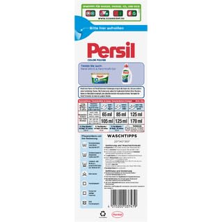 Persil Color Waschpulver 90 Waschladungen – Farbwaschmittel Pulver für bunte & dunkle Wäsche – Tiefenreine Sauberkeit & Farbschutz – 4,95 kg