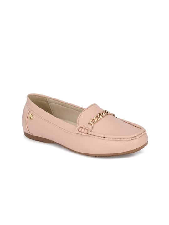 Image of ELLE Women Elegant Chain-Link Slip-on Loafers