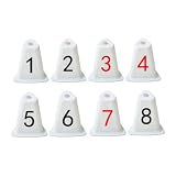 Pegciuho 8 Stück Hütchen für Leichtathletikbahnen, Laufwettbewerbe, Trainingshütchen, Sporttraining, Agilitäts Hütchen, PP Material, Geeignet für Schulen