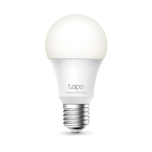 Tapo TP-Link L520E smarte WLAN Glühbirne E27, kaltesWeiß und dimmbar, kein Hub notwendig, kompatibel mit Alexa, Google Assistant, Abläufe und Zeitpläne