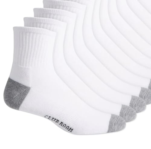 Club Room Mens Cotton Stretch 12 Pack Ankle Socks White O/S3