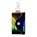 RLDOBOFE Rainbow Neon Leather Key Case,Fashionable Credit Card Holder Slim Multi Card Keychain Pouch Travel Portable Keychain Wallet