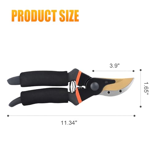 Tijeras de podar LeafLux titanium 8 pulgadas miniatura 4