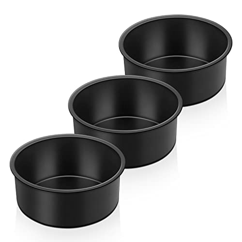 TEAMFAR Rund Kuchenform, Edelstahl Backform Tortenform 3er Set, Edelstahlkern mit Antihaftbeschichtung, Gesund & Ungiftig, Leicht zu reinigen, 11 cm TEAMFAR Rund Kuchenform, Edelstahl Backform Tortenform 3er Set, Edelstahlkern mit Antihaftbeschichtung, Gesund & Ungiftig, Leicht zu reinigen, 11 cm
