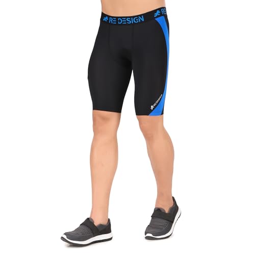 Image of ReDesign Apparels Nylon Compression Shorts Tights for Multi Sports (Color Options)