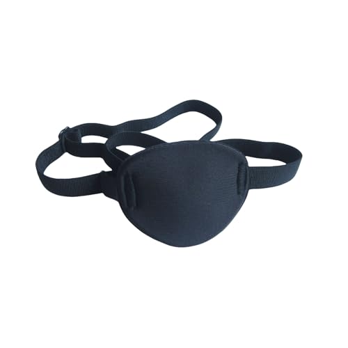image for Hanlsee 2 pcs Black Eye Patches for Adults Kids,Eye Patch for Left or 