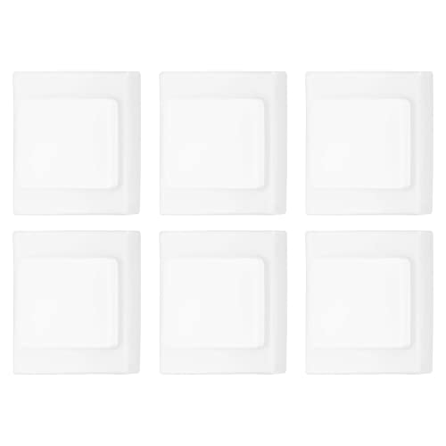 PATIKIL Light Switch Dust Cover, 6 Pack Blank Wall Plate Panel Switch Protector Dustproof Waterproof Protective Cover for Bathroom, Rubber White
