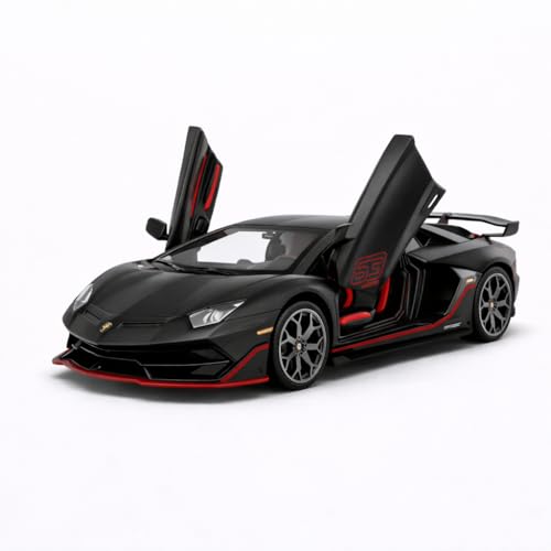 Image of Wizplex MSZ Official Licensed Lamborghini Aventador SVJ Diecast Model Car 1:32 Scale | Light & Sound | Pull Back Action | Metal Supercar Toy | Collectible Display & Gift