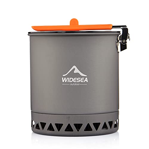 widesea Camping Cookware 1.6L Camping Pot Tourist Dishes Tourism Hiking Picnic Cooking Supplies...