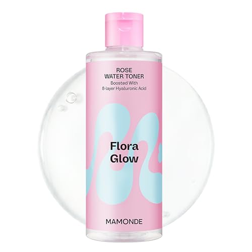 Image of MAMONDE Flora Glow Rose Water Toner | Hydrating, Lightweight Toner with Peptide & Hyaluronic Acid for Korean Glass Skin | For All Skin Types