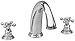 Newport Brass 3-896 Alveston Double Handle Roman Tub Faucet with Metal Cross Han, Polished Chrome