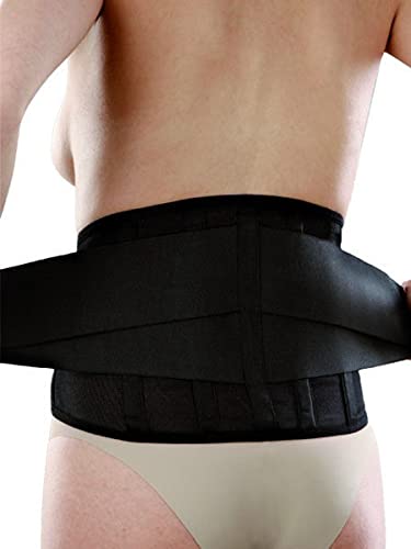 Neoprene Reinforced Lumbosacral Belt Ref. 3081 Orione - Black Colour Size M inch. 29.52