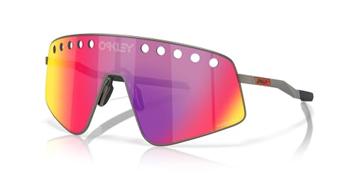 Image of Oakley Sunglasses for Men - OO6025 Sutro TI Sweep Sunglasses with Rimless Titanium Frames PRIZM Lenses