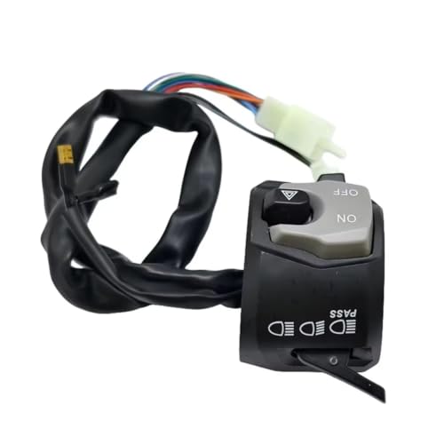 Interrupteur clignotant de guidon moto robuste avec commande de phare et klaxon - 6