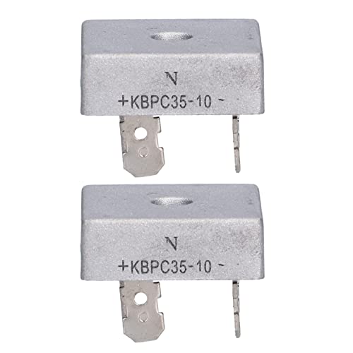 CHICIRIS Puente rectificador LED 4 accesorio de terminal para generador de gasolina KBPC3510 - Rendimiento de trabajo estable, fácil de instalar, amplia aplicación: 2 PC en 1 kit de automatización