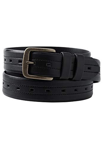 KingSize Men's Stitched Leather Belt