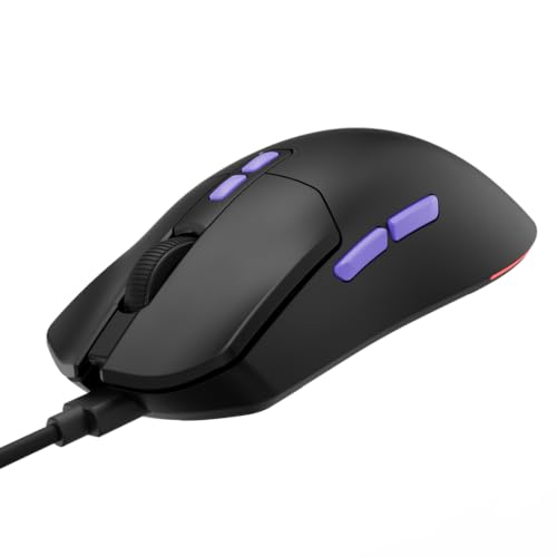 Image of Kreo Harpy Pro Wired Gaming Mouse, 60g Lightweight, Instant A926 Sensor, 16000 DPI, 1000Hz Polling, RGB 13 Modes, 7 Programmable Buttons, 1.6m Braided USB Cable