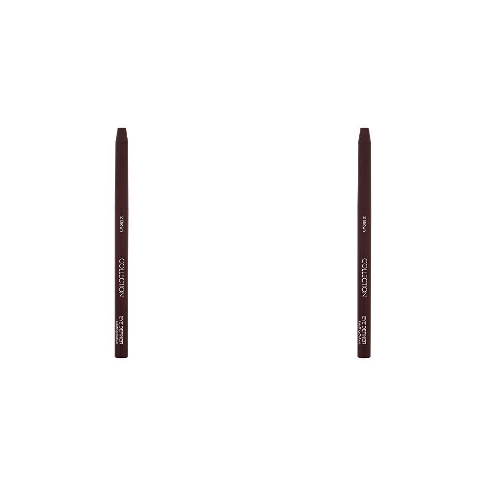 CollectionCosmetics Eye Definer, Soft and Blendable Eyeliner, Brown (Pack of 2)