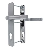 Premium Drückergarnitur Saturn DHS 92mm - Rechteckig - Griff-Griff, Farbe:Silber F1, Schildbreite:36mm