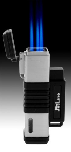 JetLine New York Black Triple Flame Torch Lighter