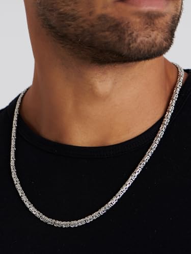 Bali Dragon Bone Sterling Silver 925 Chain Necklace - Tulang Naga, Borobudur, Paddy, Foxtail Designs for Women & Men2