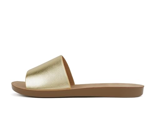 Image of Soda Shoes Efron-S Women Flip Flops Basic Plain Slippers Slip On Sandals Slides Casual Peep Toe Beach