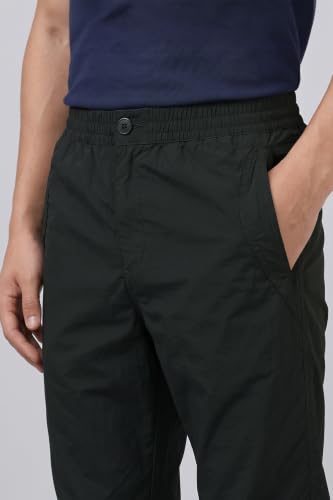 Image of Allen Solly Men's Regular Mid‑Rise Casual Pants | Cotton‑Blend Fabric | Solid Parachute Pants | Stylish & Comfortable Fit