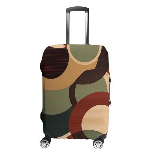 Luggage Cover Elastic Suitcase Cover Protector Washable Travel Baggage Covers Shapes And Circles Luggage Covers Carry On Luggage Protector Anti-scratch 19-32 Inch M